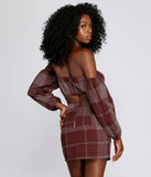 You’ll look stunning in the Check It Off Crop Top when paired with its matching separate to create a glam clothing set perfect for parties, date nights, concert outfits, back-to-school attire, or for any summer event!