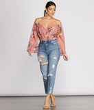 With fun and flirty details, Darling Floral Chiffon Top shows off your unique style for a trendy outfit for the summer season!