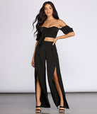 You’ll look stunning in the Bow Baby Cropped Blouse when paired with its matching separate to create a glam clothing set perfect for parties, date nights, concert outfits, back-to-school attire, or for any summer event!