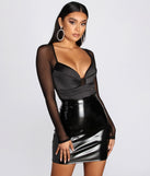 Dress up in Major Sweetheart Satin Bodysuit as your going-out dress for holiday parties, an outfit for NYE, party dress for a girls’ night out, or a going-out outfit for any seasonal event!