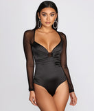 With fun and flirty details, Major Sweetheart Satin Bodysuit shows off your unique style for a trendy outfit for the summer season!