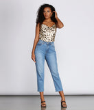 Leopard Print Cowl Neck Satin Top for 2022 festival outfits, festival dress, outfits for raves, concert outfits, and/or club outfits