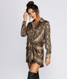 With fun and flirty details, Snake Print Tie Front Tunic shows off your unique style for a trendy outfit for the summer season!
