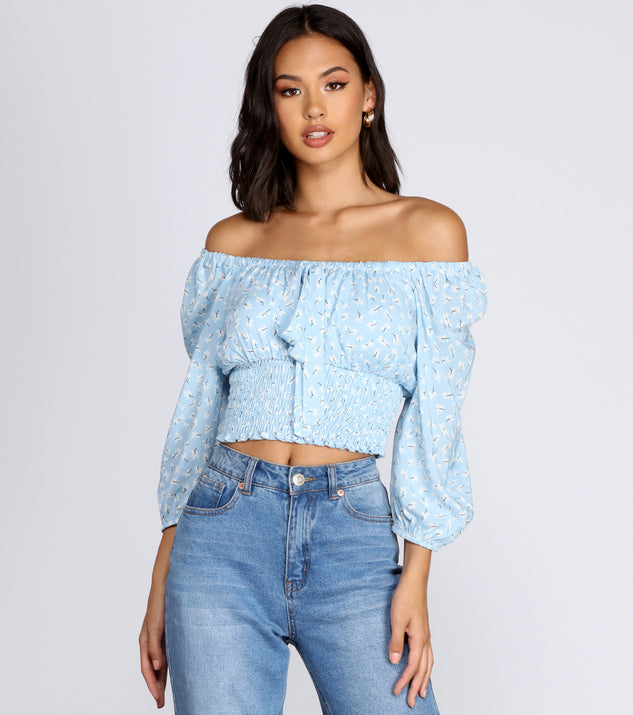 Ditsy Floral Milkmaid Top