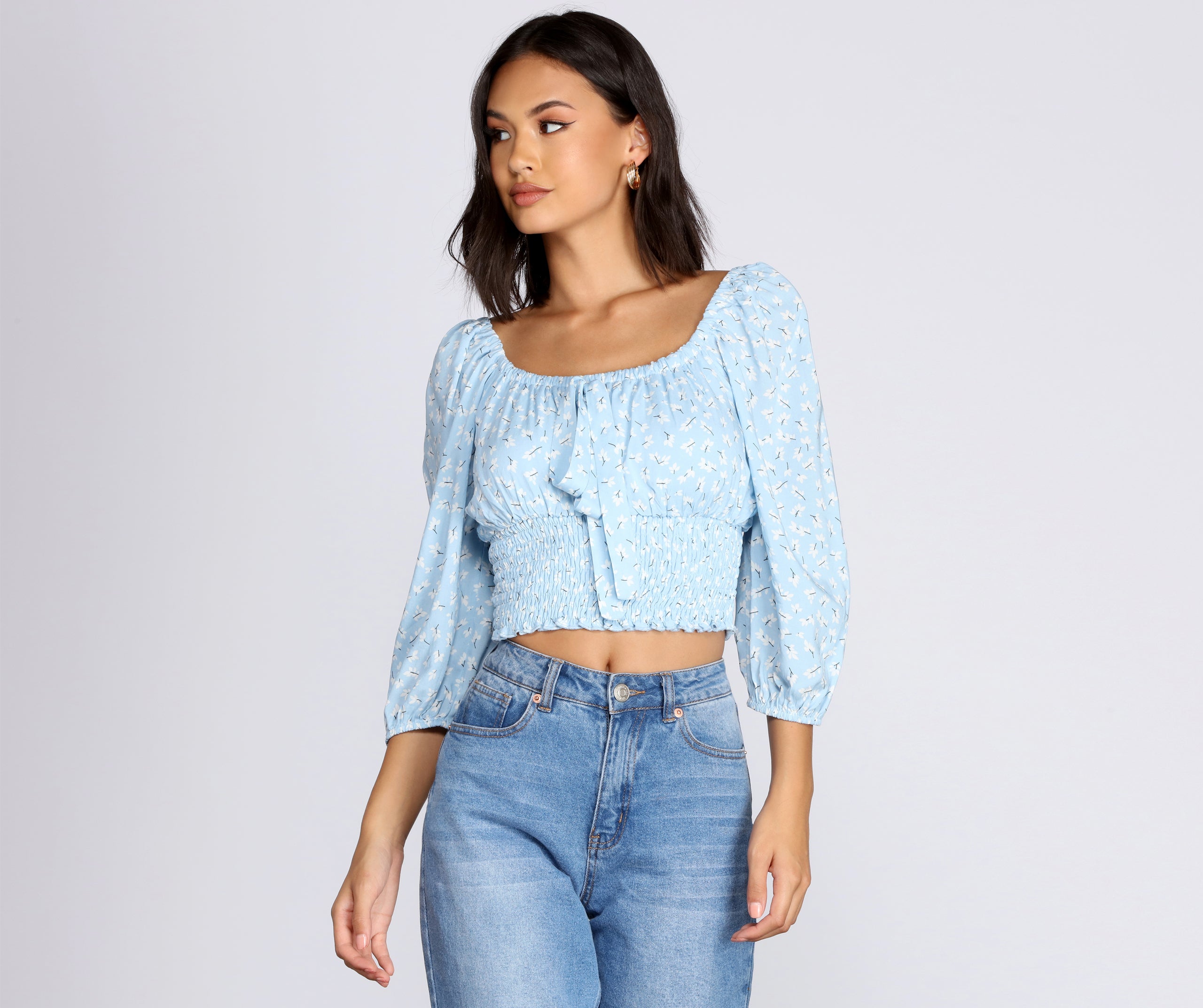 Ditsy Floral Milkmaid Top | Windsor