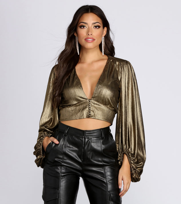Treasure Me Cropped Blouse