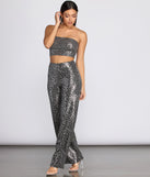 With fun and flirty details, Leopard Sequin Tube Top shows off your unique style for a trendy outfit for the summer season!