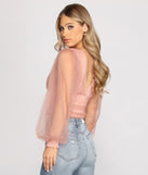 With fun and flirty details, Polka Dot Darling Mesh Top shows off your unique style for a trendy outfit for the summer season!