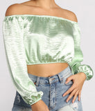 With fun and flirty details, Stunning Sophistication Satin Crop Top shows off your unique style for a trendy outfit for the summer season!
