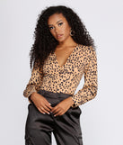 Spotted Print Buttoned Blouse