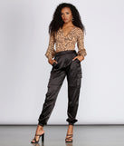 Spotted Print Buttoned Blouse