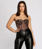 With fun and flirty details, Spot On Strapless Bustier Top shows off your unique style for a trendy outfit for the summer season!