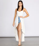 Flow With It Linen High Low Tunic is a trendy pick to create 2023 festival outfits, festival dresses, outfits for concerts or raves, and complete your best party outfits!