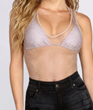 With fun and flirty details, A Total Catch Heat Stone Fishnet Bodysuit shows off your unique style for a trendy outfit for the summer season!