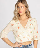 With fun and flirty details, Ditsy Floral Wrap Front Top shows off your unique style for a trendy outfit for the summer season!