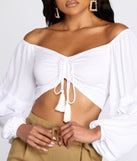 With fun and flirty details, Draw Me In Crop Top shows off your unique style for a trendy outfit for the summer season!