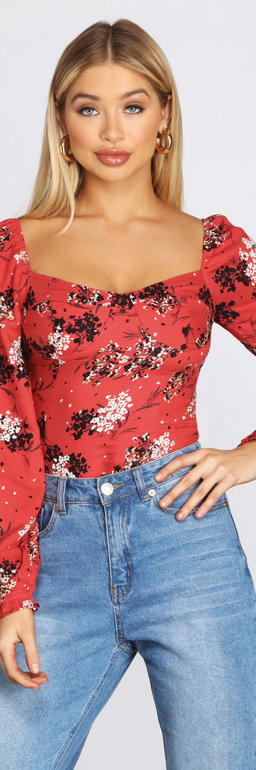 Blossom With Beauty Cropped Blouse