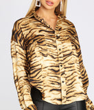 Fierce Competition Satin Blouse