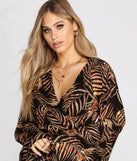With fun and flirty details, Vacay Mode Tie Front Blouse shows off your unique style for a trendy outfit for the summer season!