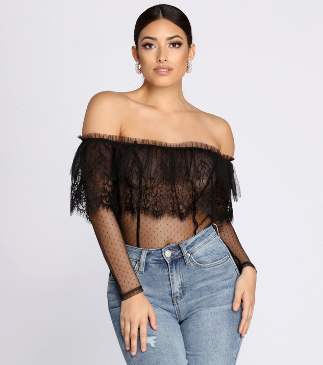 Chic Sheer Lace Bodysuit is a trendy pick to create 2023 festival outfits, festival dresses, outfits for concerts or raves, and complete your best party outfits!