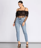 Chic Sheer Lace Bodysuit is a trendy pick to create 2023 festival outfits, festival dresses, outfits for concerts or raves, and complete your best party outfits!