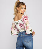 With fun and flirty details, Too Sweet Floral Chiffon Top shows off your unique style for a trendy outfit for the summer season!