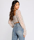 With fun and flirty details, Flowy In Floral Crop Top shows off your unique style for a trendy outfit for the summer season!