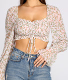 Flowy In Floral Crop Top is a trendy pick to create 2023 festival outfits, festival dresses, outfits for concerts or raves, and complete your best party outfits!