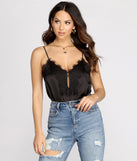 With fun and flirty details, Luxe Lace Detail Bodysuit shows off your unique style for a trendy outfit for the summer season!