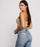 With fun and flirty details, So Rare Pearl Embellished Crop Top shows off your unique style for a trendy outfit for the summer season!
