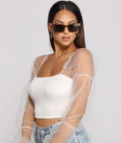 With fun and flirty details, Statement Stunner Smocked Puff Sleeve Crop Top shows off your unique style for a trendy outfit for the summer season!