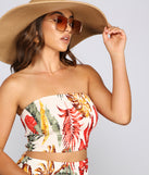 With fun and flirty details, Ready For Paradise Smocked Tube Top shows off your unique style for a trendy outfit for the summer season!