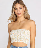 With fun and flirty details, Such A Doll Ditsy Floral Tube Top shows off your unique style for a trendy outfit for the summer season!