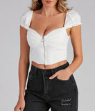With fun and flirty details, Sweet Vibes Corset Crop Top shows off your unique style for a trendy outfit for the summer season!