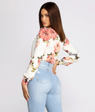 With fun and flirty details, Floral Head Over Heels Bodysuit shows off your unique style for a trendy outfit for the summer season!