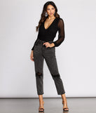 With fun and flirty details, Miss Me In Mesh Bodysuit shows off your unique style for a trendy outfit for the summer season!