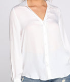 With fun and flirty details, Classic Vibe Button Up Blouse shows off your unique style for a trendy outfit for the summer season!