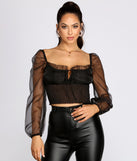 With fun and flirty details, Sheer And Stylish Smocked Crop Top shows off your unique style for a trendy outfit for the summer season!