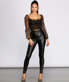 With fun and flirty details, Sheer And Stylish Smocked Crop Top shows off your unique style for a trendy outfit for the summer season!