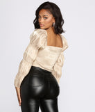 With fun and flirty details, Gleam On Satin Tie Front Top shows off your unique style for a trendy outfit for the summer season!