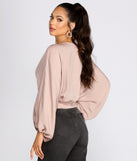 With fun and flirty details, Go With The Flow Surplice Crop Top shows off your unique style for a trendy outfit for the summer season!