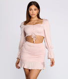 Met Your Match Smocked Crop Top is a trendy pick to create 2023 festival outfits, festival dresses, outfits for concerts or raves, and complete your best party outfits!