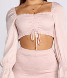 Met Your Match Smocked Crop Top is a trendy pick to create 2023 festival outfits, festival dresses, outfits for concerts or raves, and complete your best party outfits!