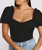 With fun and flirty details, Little Miss Dotted Bodysuit shows off your unique style for a trendy outfit for the summer season!