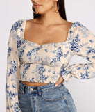 With fun and flirty details, Caught In A Floral Gaze Gauze Top shows off your unique style for a trendy outfit for the summer season!