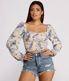 With fun and flirty details, Caught In A Floral Gaze Gauze Top shows off your unique style for a trendy outfit for the summer season!