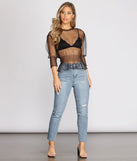 With fun and flirty details, Pretty In Polka Dots Mesh Top shows off your unique style for a trendy outfit for the summer season!