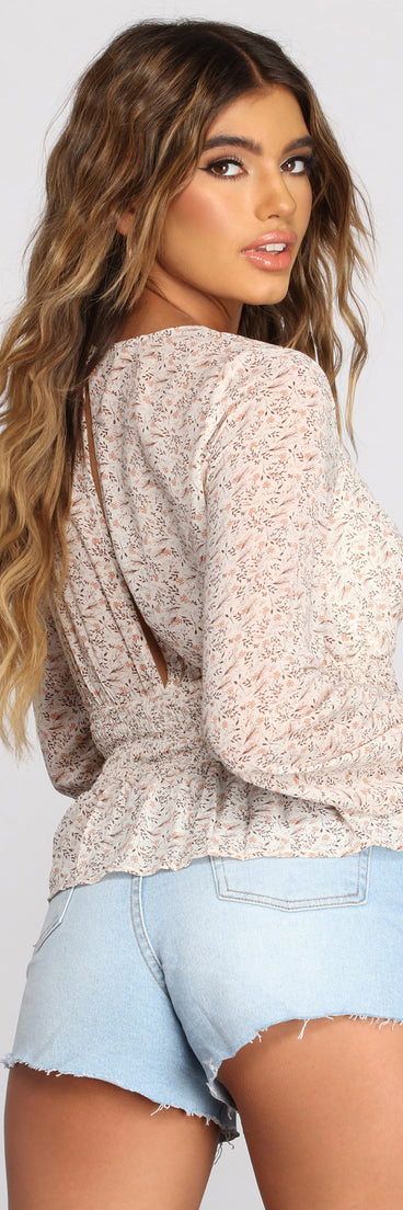 With fun and flirty details, Floral In Love Smocked Top shows off your unique style for a trendy outfit for the summer season!