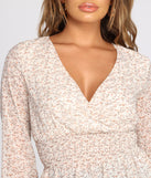 With fun and flirty details, Floral In Love Smocked Top shows off your unique style for a trendy outfit for the summer season!