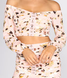 With fun and flirty details, Hooked On Florals Crop Top shows off your unique style for a trendy outfit for the summer season!